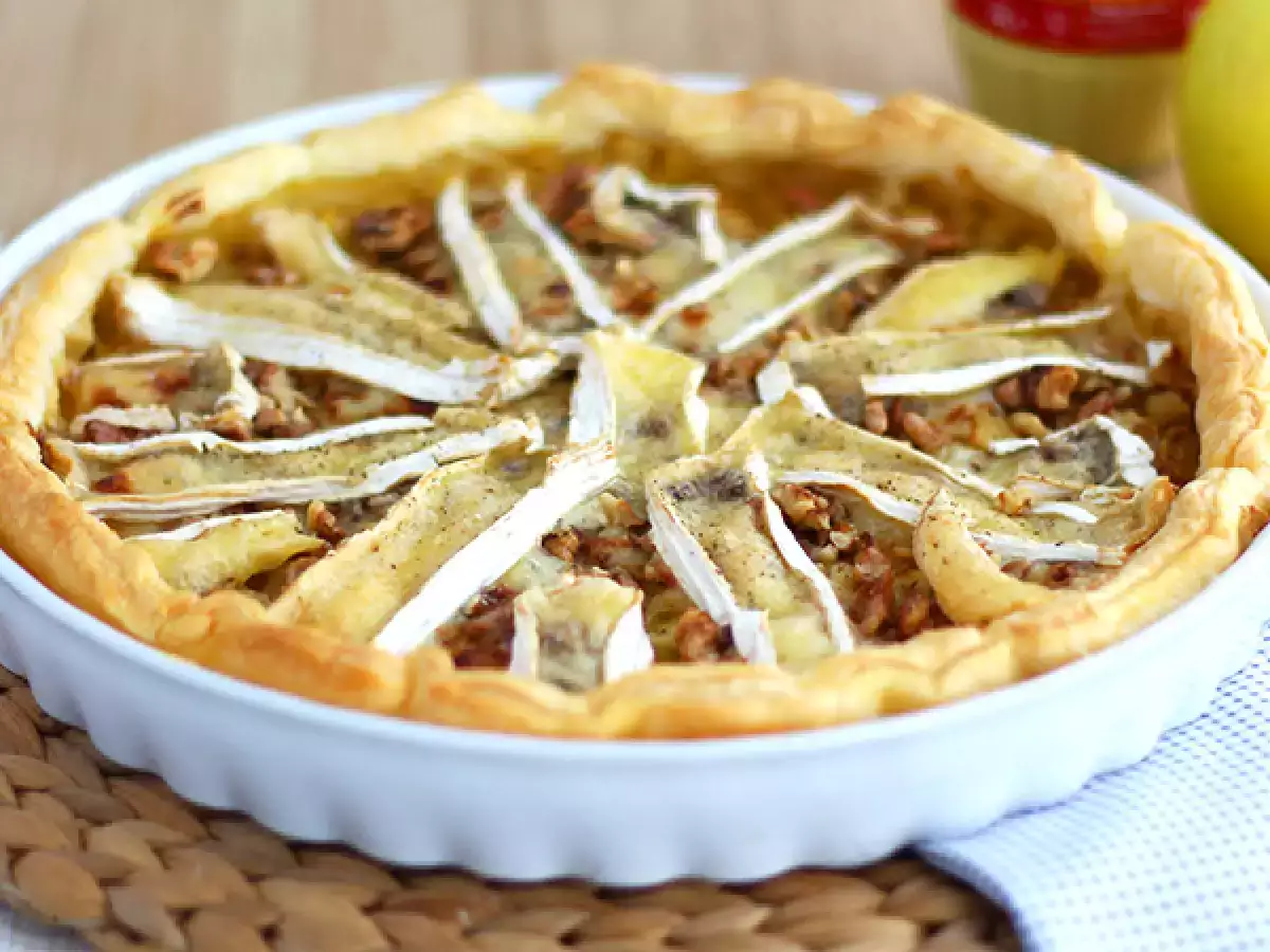 Recept Camembert en appel taart