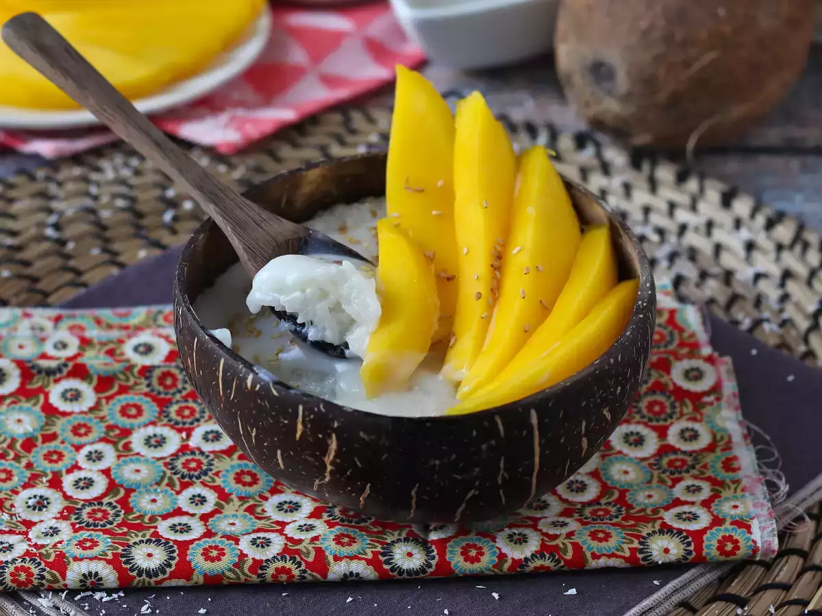 Recept Mango kleefrijst, het supergezellige thaise dessert