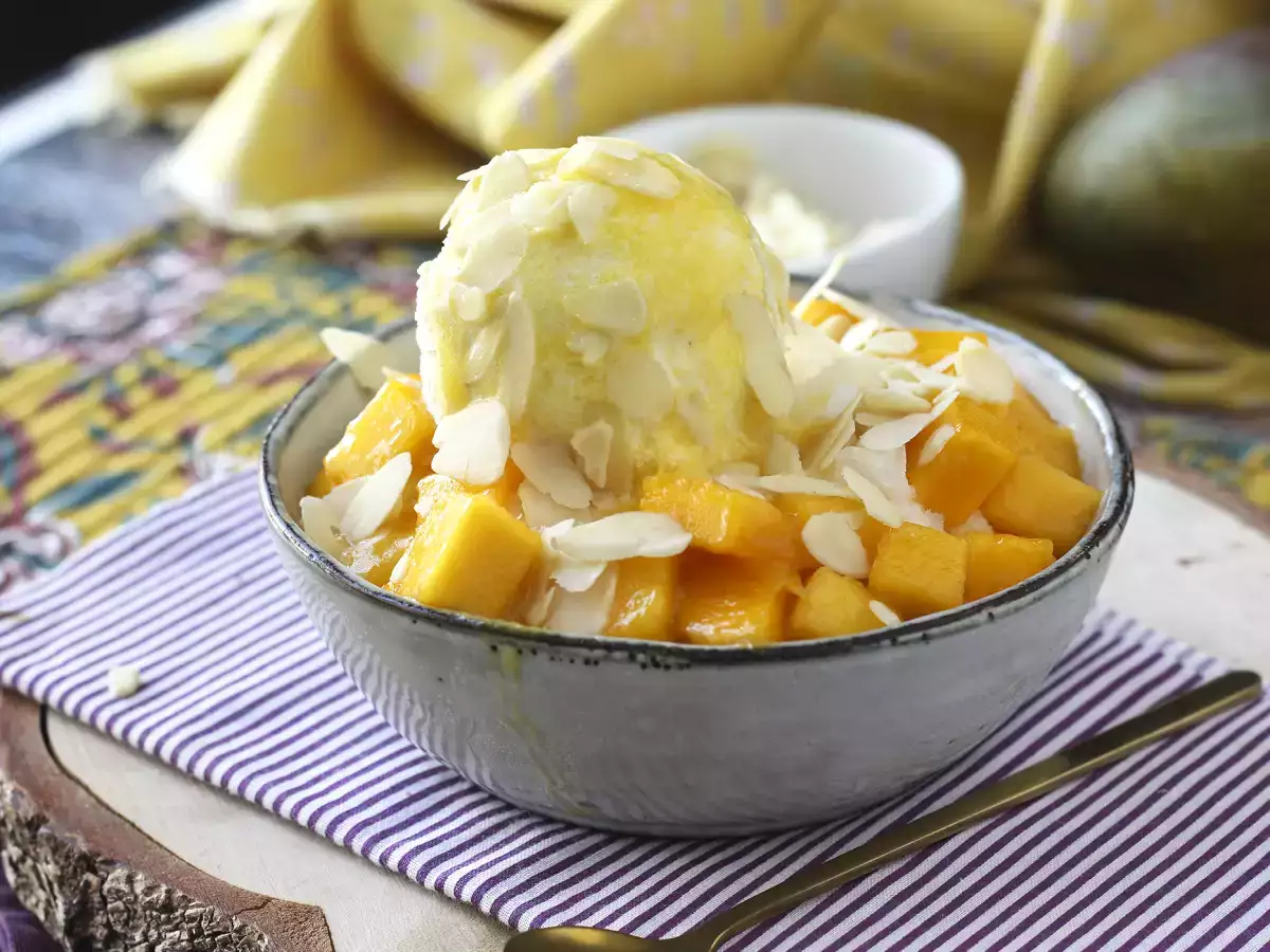 Recept Mango bingsu, het heerlijke koreaanse dessert met mango dat wereldwijd een hit is