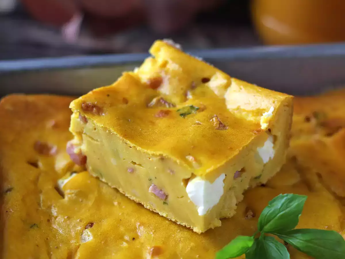 Recept Hartige brownie met ham, feta en pompoen: het perfecte recept om soeprestjes op te maken!