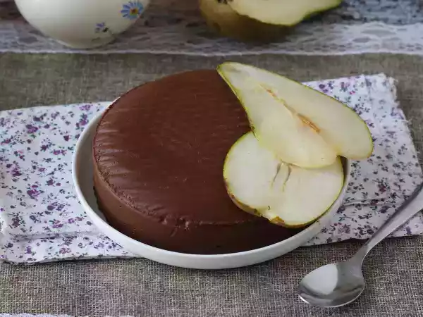 Recept Chocolade peren fudge, een supermakkelijk dessert om te maken met maar 2 ingrediënten!