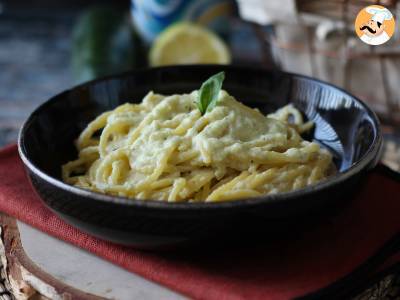 Recept Romige pasta met courgettes en griekse yoghurt