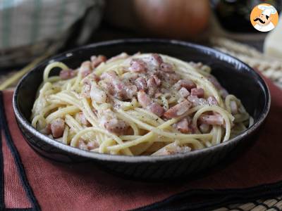 Recept Pasta met spek: makkelijk, goedkoop en romig