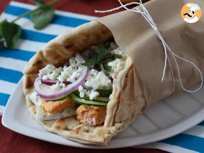 Recept Gyros met zalm, het perfecte griekse broodje met vis voor de zomer!