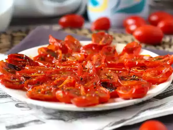 Recept Gekonfijte tomaten in de friteuse