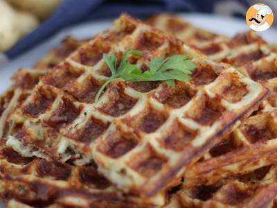 Recept Bacon, comté en aardappelwafels