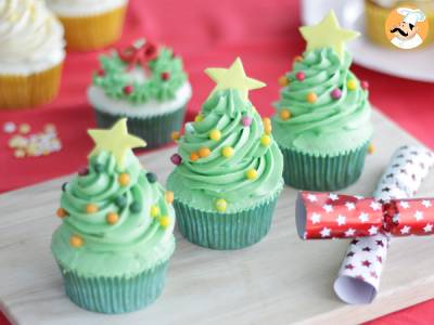 Recept Cupcakes versierd voor kerstmis