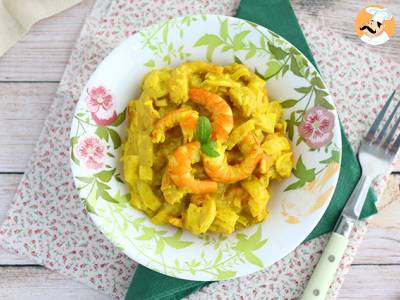 Recept Express garnalencurry met kokosmelk