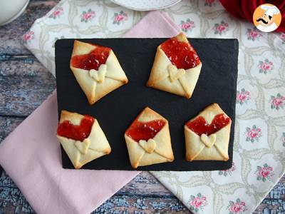 Recept Shortbread enveloppen van liefde voor valentijnsdag