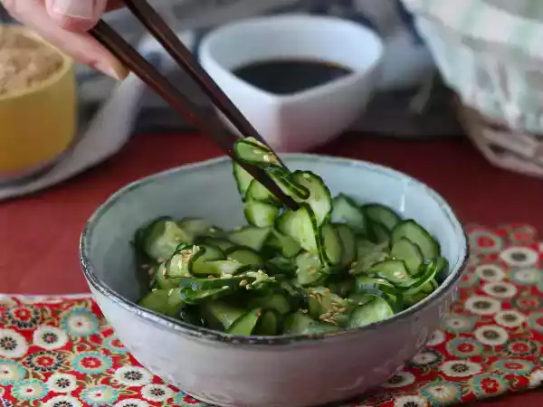 Recept Japanse ingemaakte komkommersalade