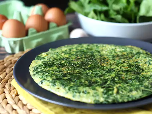 Recept Spinazieomelet, het makkelijke en lekkere vegetarische voorgerecht