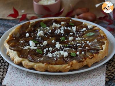 Recept Tarte tatin met sjalotten en feta, de onweerstaanbare hartige versie!