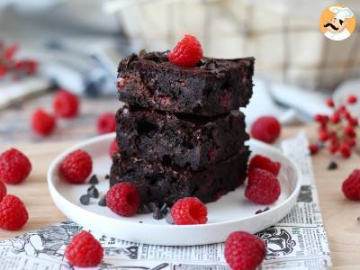 Recept Chocolade-frambozen brownie, pure verwennerij!