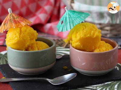 Recept Mango en limoensorbet met slechts 3 ingrediënten, klaar om te eten in 5 minuten!