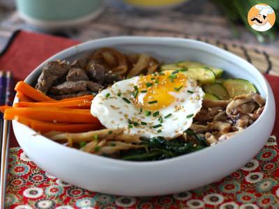 Recept Bibimbap, het traditionele koreaanse gerecht