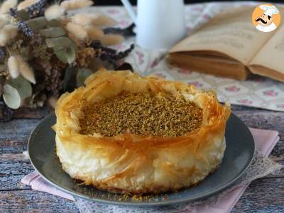 Recept Baklava-kaascake met pistache, knapperig en smeltend