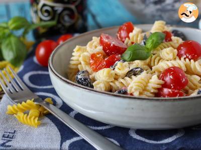 Recept Romige koude pasta, klaar in minder dan 10 minuten!