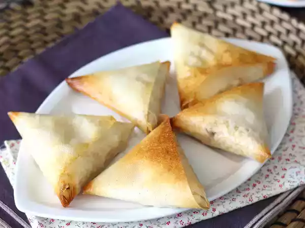 Recept Samoussas met makreel en fromage frais