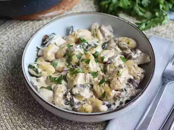 Recept Gnocchi met paddenstoelen, een lekker en makkelijk voorgerecht