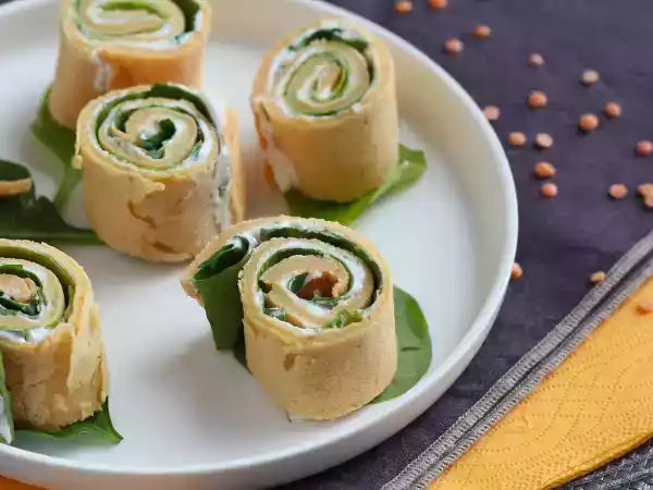 Recept Pannenkoeken van rode linzen - met maar 2 ingrediënten!