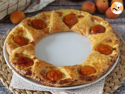 Recept Tarte oranaise - bladerdeeg, custard en abrikozen