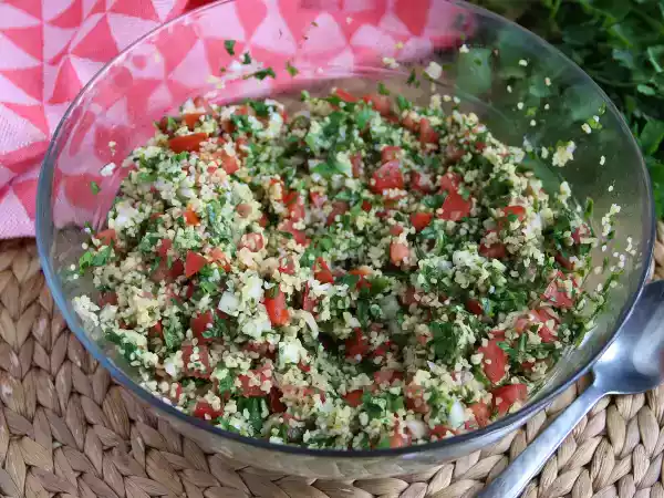 Recept Libanese tabbouleh, hyper geurige en frisse salade zoals we het lekker vinden