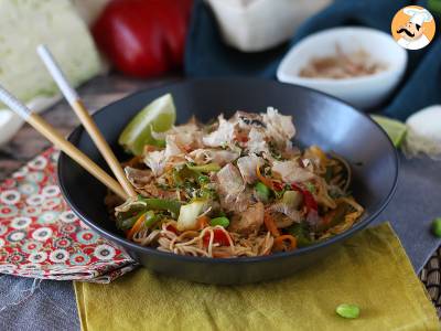 Recept Yakisoba, roergebakken noedels met groenten