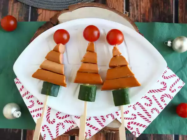 Recept Brochettes met knackis: het extra gemakkelijke en snelle kerstaperitief!