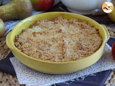 Recept Extra knapperige en smeltende appel-peer crumble