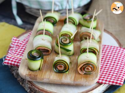 Recept Courgette en gerookte zalmrolletjes