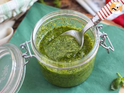 Recept Zelfgemaakte groene pesto - pesto alla genovese