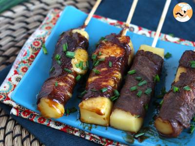 Recept Yakitori rundvleesspies met kaas