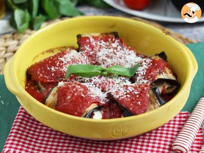 Recept Aubergine parmigiana rolletjes