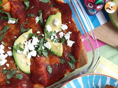 Recept Kip enchiladas met chilisaus