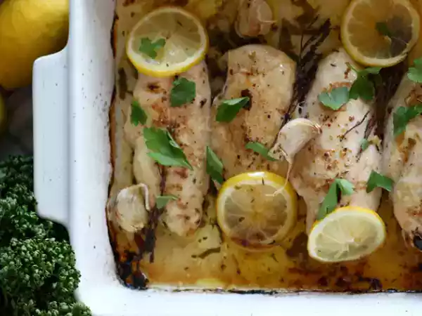 Recept Geroosterde kip met citroen