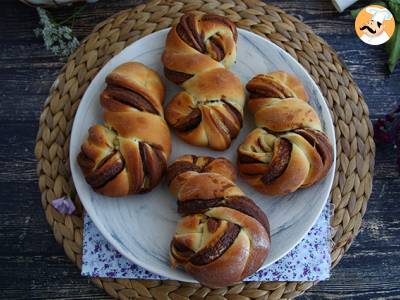 Recept Gevlochten broodjes met nutella