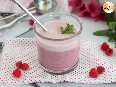 Recept Veganistische framboos en munt milkshake