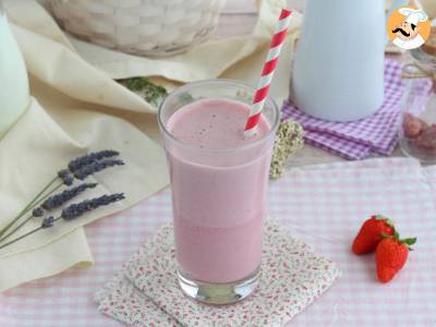 Recept Framboos en aardbeien milkshake