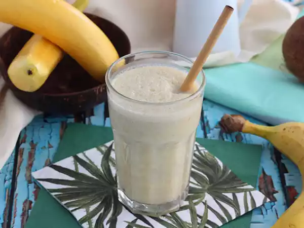 Recept Bananen- en vanillemilkshake