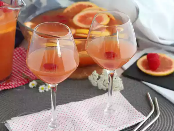 Recept Roze sangria met rosé wijn