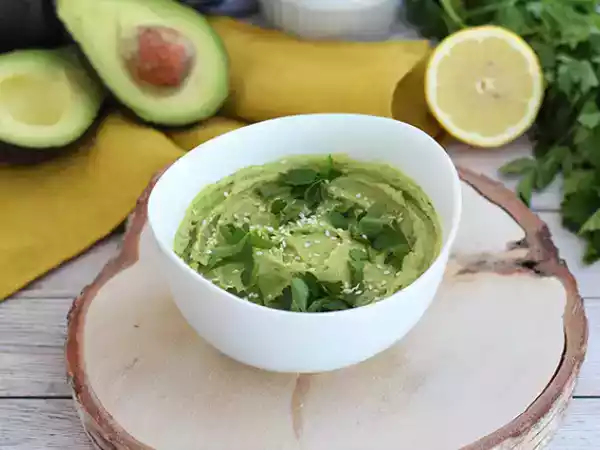 Recept Avocado-hummus
