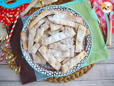 Recept Chiacchiere di carnevale - italiaanse gebakken bugnes