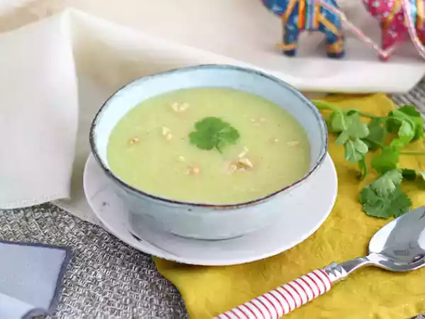 Recept Soep van prei, kokosmelk en kerrie