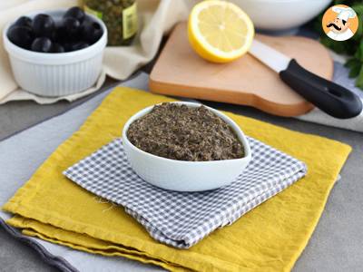 Recept Snelle tapenade met zwarte olijven