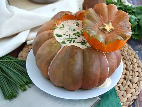 Recept Pompoen met garnalen - braziliaanse camarão na moranga