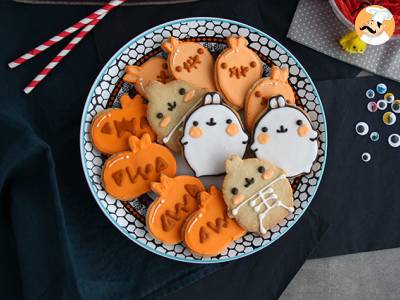 Recept Molang halloween zandkoekjes