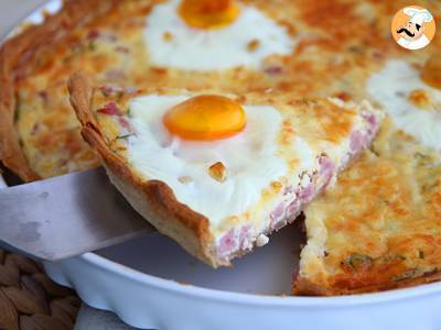 Recept Quiche met ei en ham