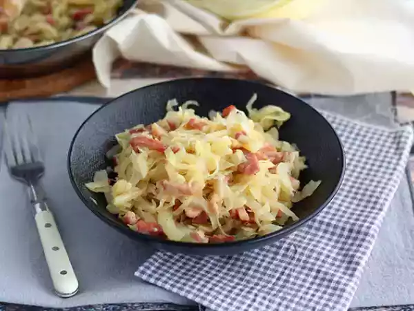 Recept Witte kool met spek