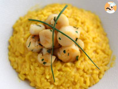 Recept Risotto van sint-jakobsschelpen met saffraan