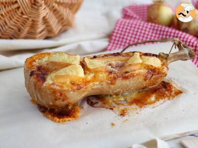 Recept Courgiflette - tartiflette van pompoen